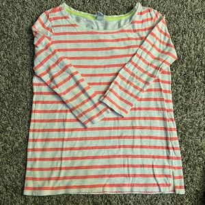 Stripped half sleeve top